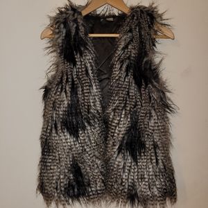 Faux fur vest